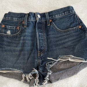Levi's Blue 501 Jean Shorts